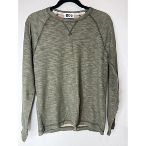 Abercrombie & Fitch Mens Long Sleeve Shirt XS Green Heathered Pullover Tee